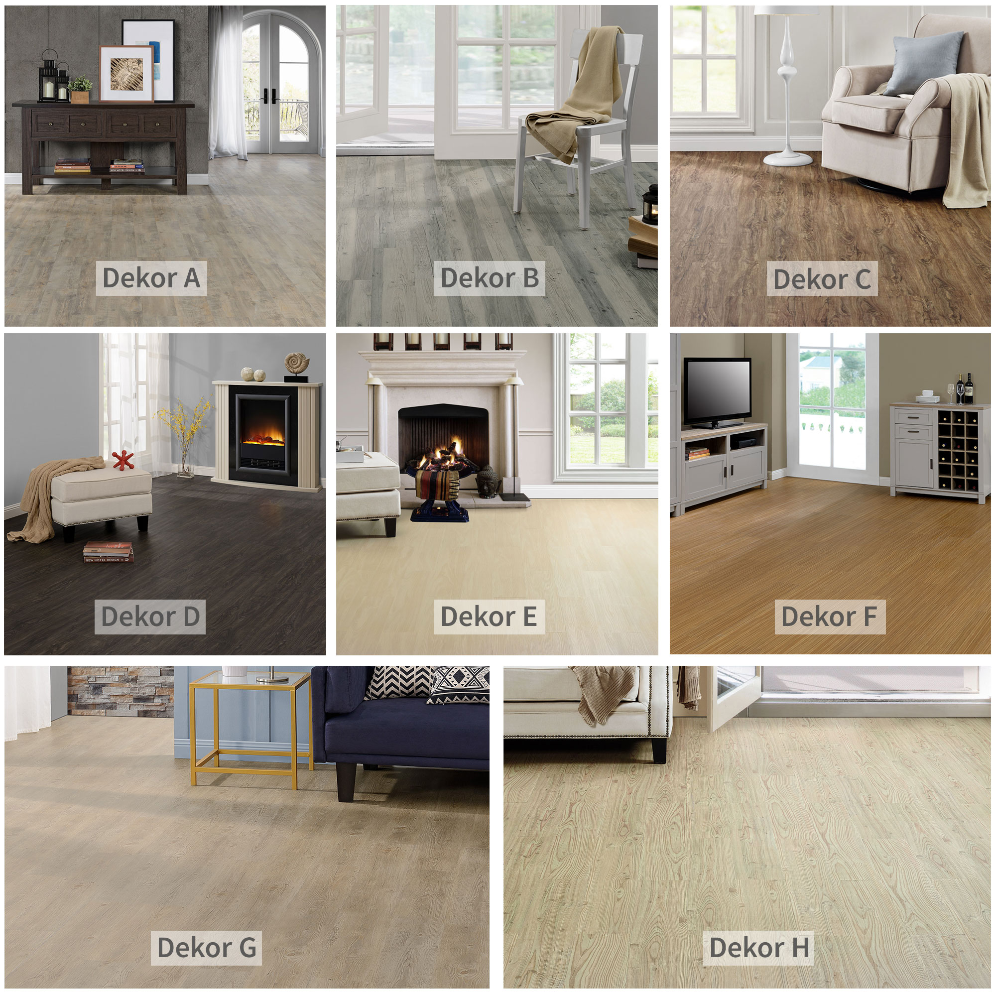 Neu.holz® ca. 1m² vinyl laminat selbstklebend struktur matt dielen ...